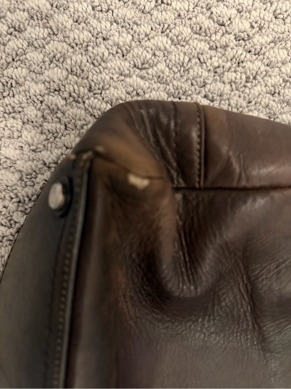 COACH Leather Messenger Bag - Brown - Picture 6 of 12